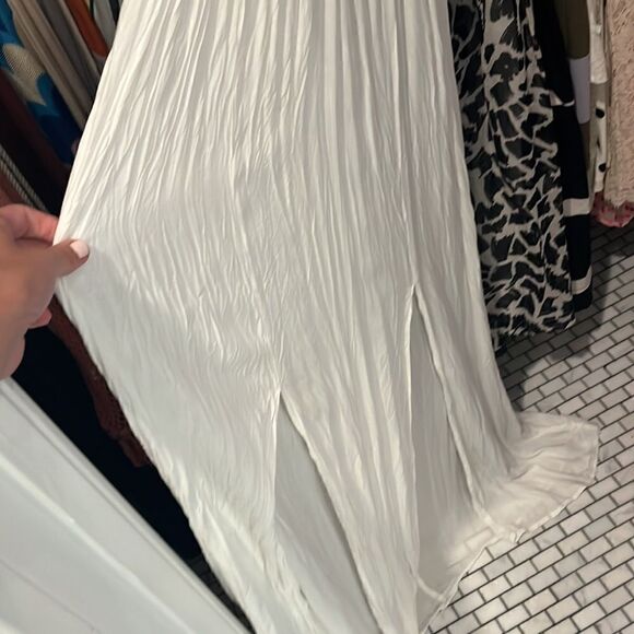 Boho me white bohemian style gauze beach dress swim coverup sz S EUC - Picture 3 of 3